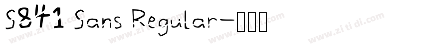 S841 Sans Regular字体转换